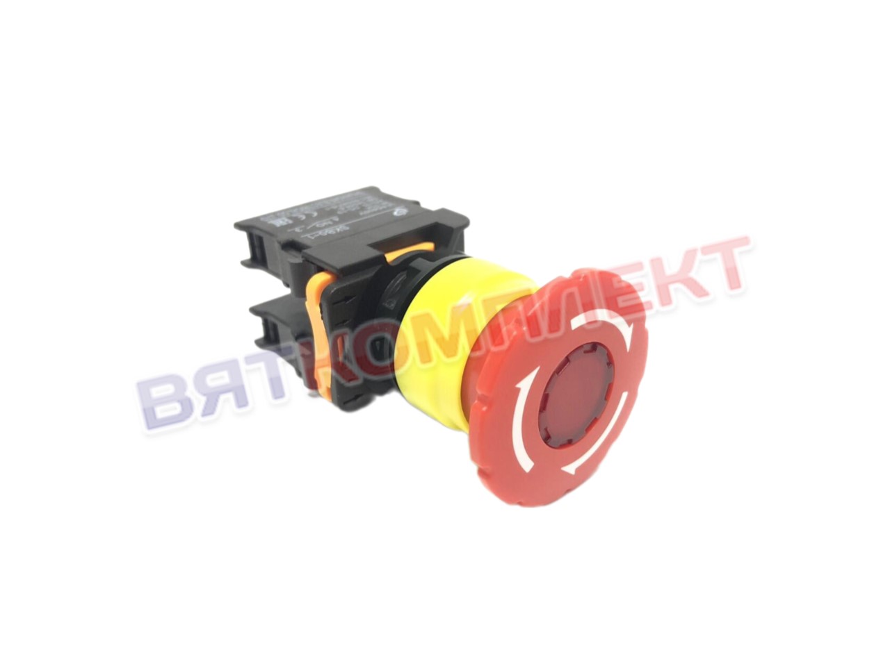 Кнопка LEB-22-1-O/C-R красн с фикс гриб (SKB0-PS545)